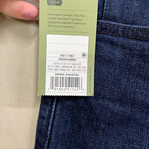 Goodfellow & Co Men's 40X30 Brooks Mid Rise Heavyweight Slim Fit Leg Full Jeans - Picture 5 of 16